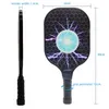 Pickleball Paddles Raquetes de tênis Pickle Paddles Conjunto de 4 bolas de Pickleball e 1 bolsa de transporte Fibra de carbono premium Fibra de vidro Favo de mel com aderência ergonômica