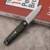 A2255 Flipper Folding Knife 14C28N Satin Drop Point Blade CNC G10 Handle Ball Bearing Fast Open EDC Pocket Folder Knives
