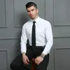 4xl 5xl 6xl 7xl 8xl stor storlek Mens Business Casual Long Sleeved Shirt White Blue Black Smart Male Social Dress Shirts For Plus 240219