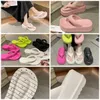 Slides Slippers Fashion Sandals Trend Woman Foam Rubber Jelly Sandal Pool Flip Flops Sliders EUR 36-41 soft comfortable black white room beach bedroom