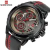 NAVIFORCE Luxury Brand Men's Sport Watches Men Leather Quartz Waterproof Date Clock Man Military Wrist Watch relogio masculin2330