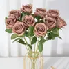 Decorative Flowers 1pc/2pcs European Little Paris Rose El Wedding Valentine's Day Decoration Artificial Silk Flower