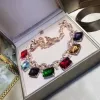 Torques Quality Fashion Party Custom Jewelry For Women Colorful Crystal Necklace Luxcy Party Necklace Fine Custom Jewelry Neckalce