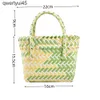 Totes Summer Trend en geweven andbag Square Lile Basket 2024 Nieuwe stro leuke kleurrijke tassen undred Collision Color oliday Beac BagH24220