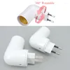 Lamphållare 360 ​​grader Rotation EU US Plug PP till E27 Basljus Power Socket Converter BULB HOLDER MED ON/OFF SWITCH ADAPTER SCREW