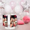 Fournitures de fête Boîte de carte de mariage en acrylique Enveloppe transparente avec cadeau de cadre photo pour la décoration de réception