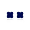 New18K esigner Clover Studs Brinco Vintage Quatro Folhas Trevo Charme Brincos Voltar Madrepérola Aço Inoxidável Gold Studs Ágata para mulheres presente de joias de casamento