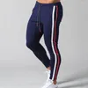 Pantalons pour hommes 2024 Spring Summer Joggers Hommes Pantalons de survêtement rayés Casual Long Fitness Course Entraînement Pantalon de piste Sportwear