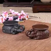 Tea Pets Chinese Purple Sand Set Household Supplies Auspicious Decoration Office Study Table Cup Mat Figurine