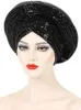 Abbigliamento etnico pronto Africano Auto Gele Headtie Paillettes Turbante Cap Nigeria Wedding Geles Musulmano Testa Avvolge Cofano Turbante Mujer 2024