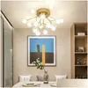 Ceiling Lights Living Room Lamp Dining-Room Bubble Ball Firefly Cozy Bedroom Lamps Drop Delivery Lighting Indoor Dh0Gr