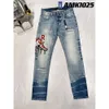 Designer Mens Amirs Jeans High Street Hole Star Patch Men's Womens Amirs Star Brodery Panel Byxor Stretch Slim Fit Byxor Jean Pants New Style 368
