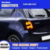 Bil Taillight Upgrade för Suzuki Swift 20 17-20 21 LED-bakljus Turn Signljus Vändande bromslampa