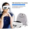 6D Smart Airbag Vibration Eye Massager Compress Bluetooth Eye Massage Glasögon Eye Care Instrument Trötthet Pouch Wrinkle 240219