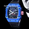 67-02 High Jump Carbon TPT Montre Homme Automatique De Luxe Ultra-mince Montre-Bracelet Saphir Cristal Vert Tonneau Designer Montres Étanche