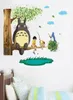 Cartoon Totoro Wandaufkleber, abnehmbare Kunstaufkleber für Kinder, Jungen, Mädchen, Schlafzimmer, Spielzimmer, Kinderzimmer, Heimdekoration, Geburtstag, Weihnachten, 9370154