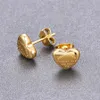 Lüks Kadın Küpeler Kalp Aşk Saplama Klasik 18K Altın Kaplama Paslanmaz Çelik Küpeler En Kaliteli Çift Hediye Tasarımcı Takı Nişan Küpe Toptan