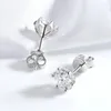 Smyoue Certified 0.2-2ct D Color Stud Earrings for Women White Gold 925 Sterling Silver Brilliant Lab Diamond Earring 240219