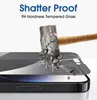 Pour iPhone 15 Pro Max i14 i13 Protecteur d'écran de téléphone portable en verre trempé 3D 9H Film antidéflagrant Anti-empreinte digitale Anti-lumière bleue Durable Anti-poussière Anti-peeping