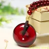 Clips Myanmar Blood Red Amber Safety Buckle Pendant Collier Pragie Raw Baltic Amber Pendant Men et Chandard pour la chaîne de chandail