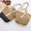 Bolsas de ombro gusure novas mulheres verão palha tecer soulder sopping beac oliday crossbody saco senhora arco casual balde andbag meninas toteh24220