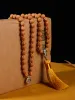 Collane 89mm Rudraksha mala perline 108 Collana annodata con semi di Bodhi con nappe Japamala, gioielli di meditazione yoga per donne uomini, commercio all'ingrosso