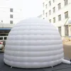 10 mD (33 piedi) con ventilatore Tende personalizzate Tenda igloo gonfiabile con palloncino a cupola bianca per bambini Tenda pop-up per matrimoni, feste in giardino, rifugio per eventi con tappetino