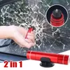 2 I 1 Säkerhet Hammer för bilfönster Breaker Esction Emergency Belt Cutter Tools Mini Portable Hammer Accessoires