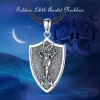 Collane Eudora 925 Sterling Silver Demone Lilith Sigil Collana per donna uomo Vintage Triple Moon Goddess Personality Jewelry