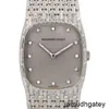 AP-Armbanduhr, Automatikuhr, Top-Armbanduhr, 18-Karat-Platin-Skala mit Diamantbesatz, modische manuelle mechanische Damenuhr, Luxusuhr, Schweizer Uhr von Highend