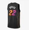 Custom Jimmy 22 Butler Jersey Bam 13 Adebayo Terry 2 Rozier III Tyler Herro Nikola Jovic Duncan Kevin Love Martin Basketball Jerseys