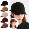 Visors Spring Autumn Corduroy Baseball Cap For Women Men Unisex Vintage Solid Snapback Hat Sport Winter Adjustable Trucke