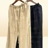 Toteme Pants Spring Fall Summer 100 Silk Logo Embroidery Casual Drawstring Nighty Wide Leg Oversize Casual Style8344385