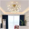 Ceiling Lights Living Room Lamp Dining-Room Bubble Ball Firefly Cozy Bedroom Lamps Drop Delivery Lighting Indoor Dh0Gr