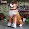 6mH (20ft) avec ventilateur en gros Nouveau design gonflable simulation chien gonflage ballons animaux air soufflé chien de bande dessinée pour fête événement publicité jouets sport