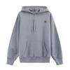 Mens hoodie sweatshirts Classic Red love Embroidered Hooded Sweater for Men and Women hoodie 380g