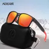 Solglasögon KDEAM Square Ultra Light Men Polarized TR90 Frame TAC 1,0 mm tjocklek Lins Driving Sun Glasses Women Sports Goggles