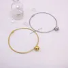 Pendant Necklaces Vsnow Simple Alloy Round Ball Chokers Necklace for Women Girls Trendy Gold Sier Color Metal Wedding Party Jewelry