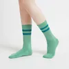 chaussettes designers chaussettes chaussettes de corps design bas Pilates alx chaussettes de yoga antidérapantes coton femmes mi-tube piles plus épais éponge pilates chaussettes de yoga al