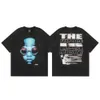 Hellstar T-shirts Mens Shirt krótkie koszulki Mężczyźni Kobiety Wysokiej jakości streetwear Hip Hop Fashion Shirt Hell Star 976
