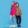 Casaco para baixo meninas meninos jaqueta crianças inverno outerwear plus size crianças casual moda casacos roupas femininas