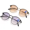 Lunettes de soleil mode ultralégères lunettes bifocales unisexe tendance anti-lumière bleue lecture hommes femmes vintage rond près de la presbytie lointaine