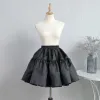 Protectors Houzhou Lolita Underskirt Kawaii Women Skirt Support White Cosplay Petticoat Japan Preppy Style Cute Black Ruffle Fashion Girl