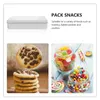 Storage Bottles Cookie Jar Tinplate Box Candy Tins With Lids Cover Metal Packing White Gift Boxes Small