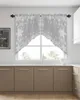 Curtain Christmas Gray Snowflakes Window Curtains For Living Room Kitchen Drapes Home Decor Triangular