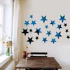 20pcs/set Star 3D Wall Sticker Mirror Irregular Mirror Vanity Mirror Art Decal Kids Living Room Decoration Decorative Home Decor HW0187