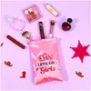 Otros suministros para fiestas de eventos Paquete de 12 Lets Go Girls Kit de resaca Favor de fiesta Bolsas de regalo Decoración de vaquera rosa Despedida de soltera Novia Gallina S Dhmgc