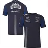 Men's T-Shirts F1 team uniform racing T-shirt cycling shirt quick drying summer work car uniform short sleeved sportswear for men 5UMG