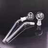 Tubo de queimadores de óleo de vidro curvo de 6,5 polegadas Design mais recente Destacável 10mm Feminino Cúpula Prego de óleo com tubo de óleo de vidro Tubo portátil para fumar tubos de água