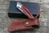 A2250 Flipper Folding Knife VG10 Damascus Steel Blade Rosewood with Steel Head Handle Outdoor Ball Bearing Washer Fast Open Folder Knives